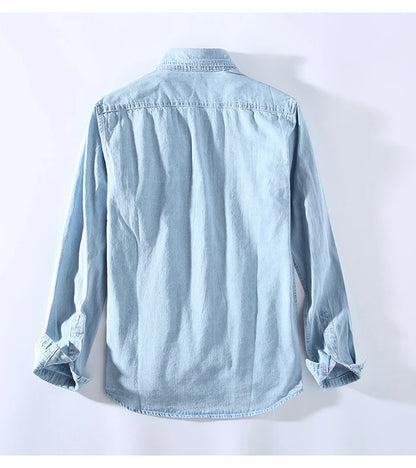 Sturdy Denim Button-Up