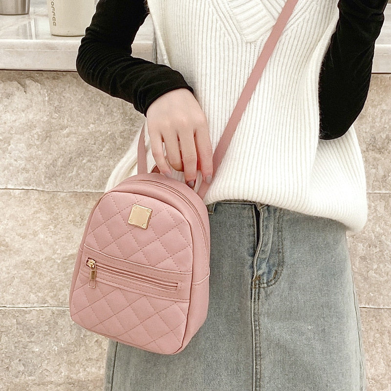 Chic Mini Leather Backpack