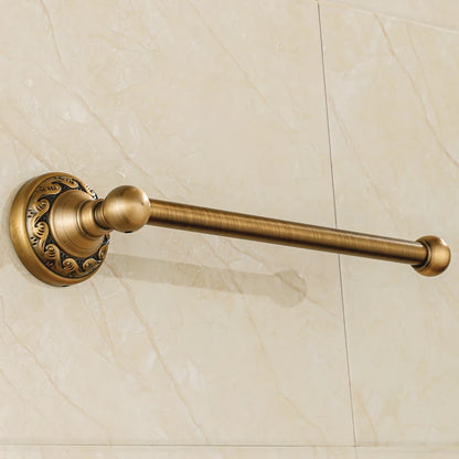 Ornate Bronze Towel Holder