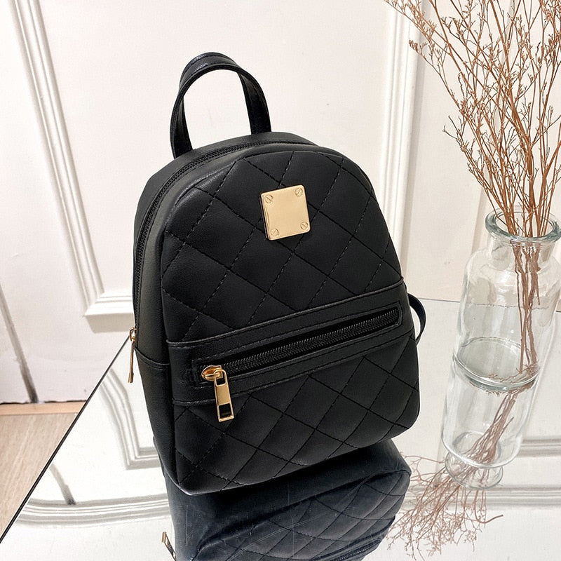 Chic Mini Leather Backpack