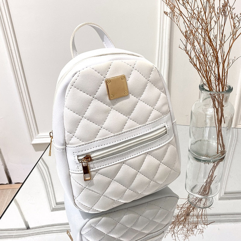 Chic Mini Leather Backpack