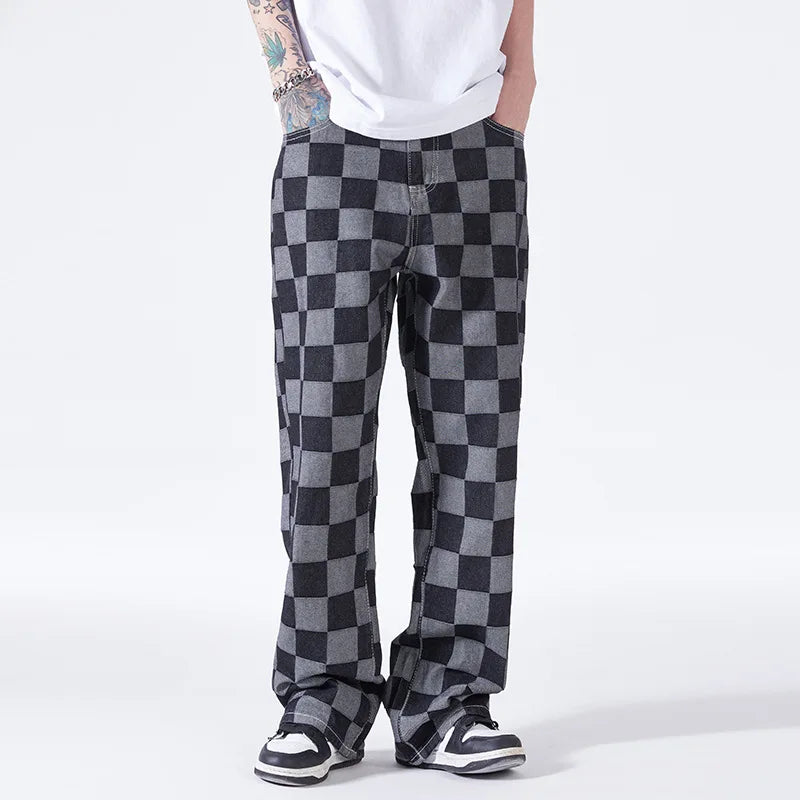 Premium Checkerboard Jeans