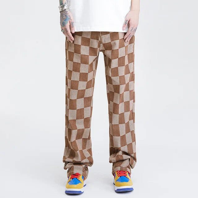 Premium Checkerboard Jeans