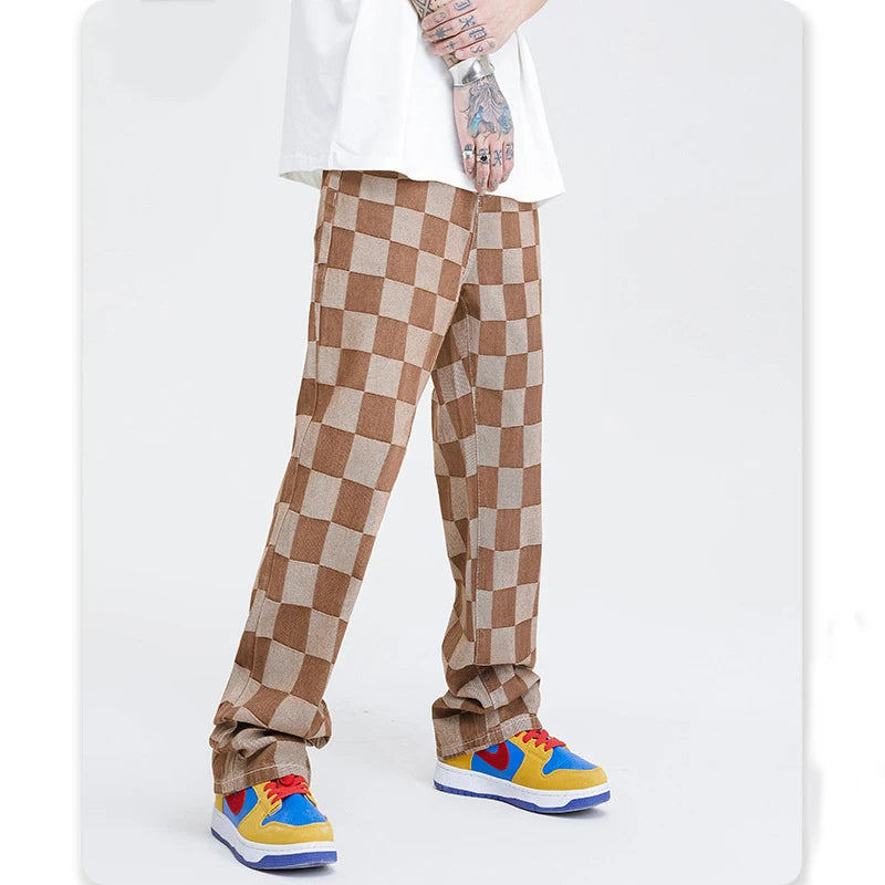 Premium Checkerboard Jeans